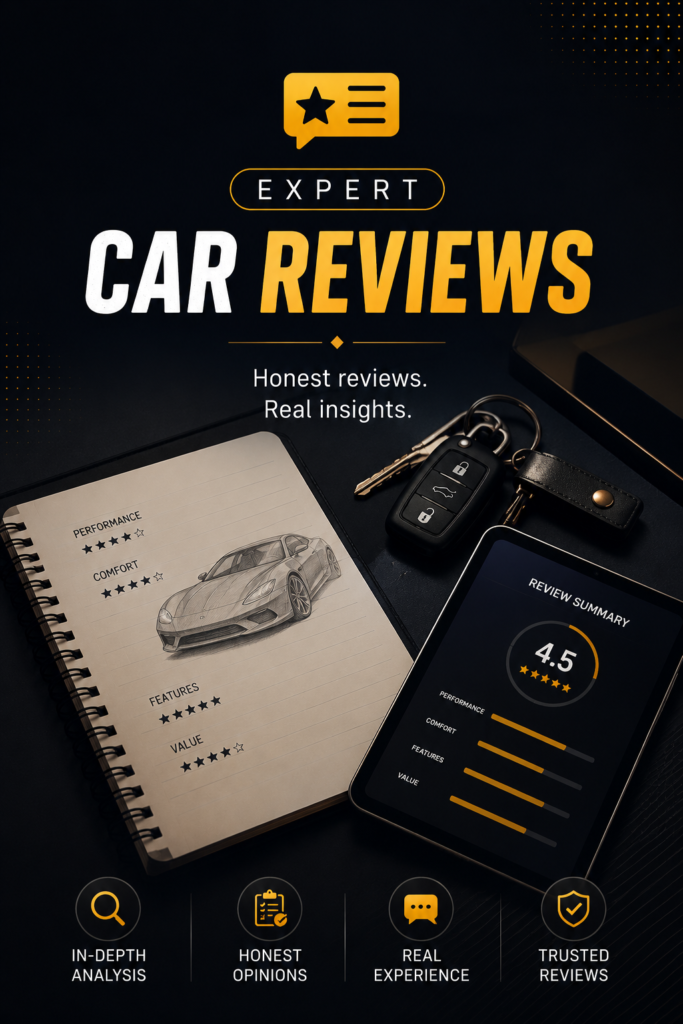 Expert car reviews covering performance, features, mileage and driving experience