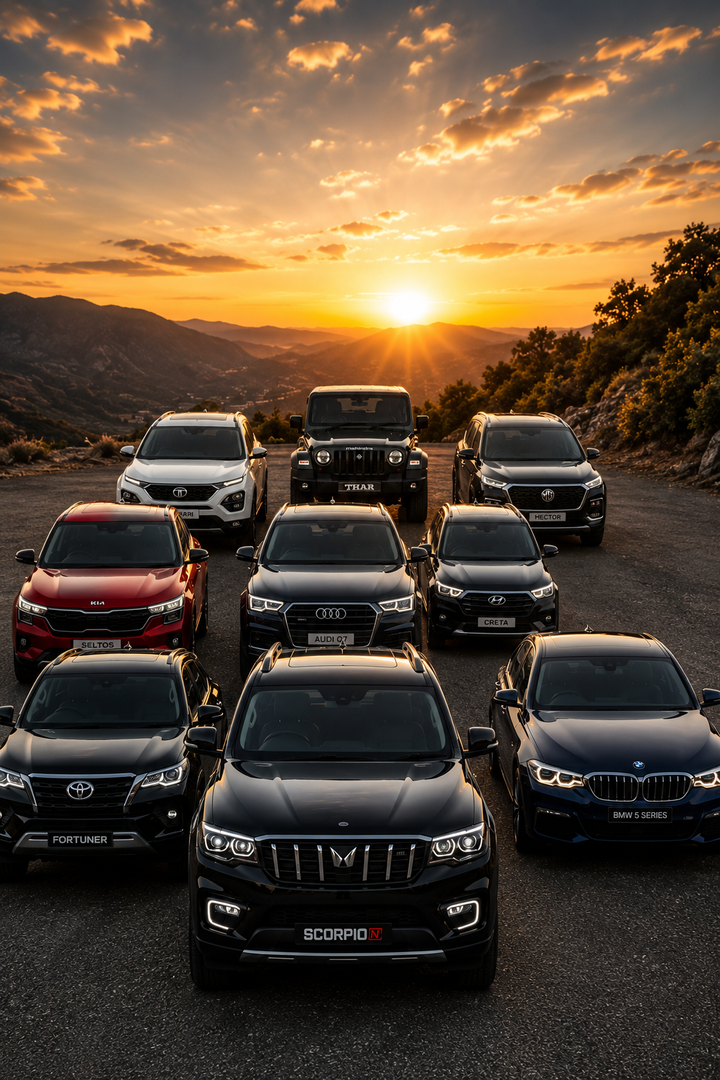 Collection of premium SUVs and cars showcased by AutoWcinema